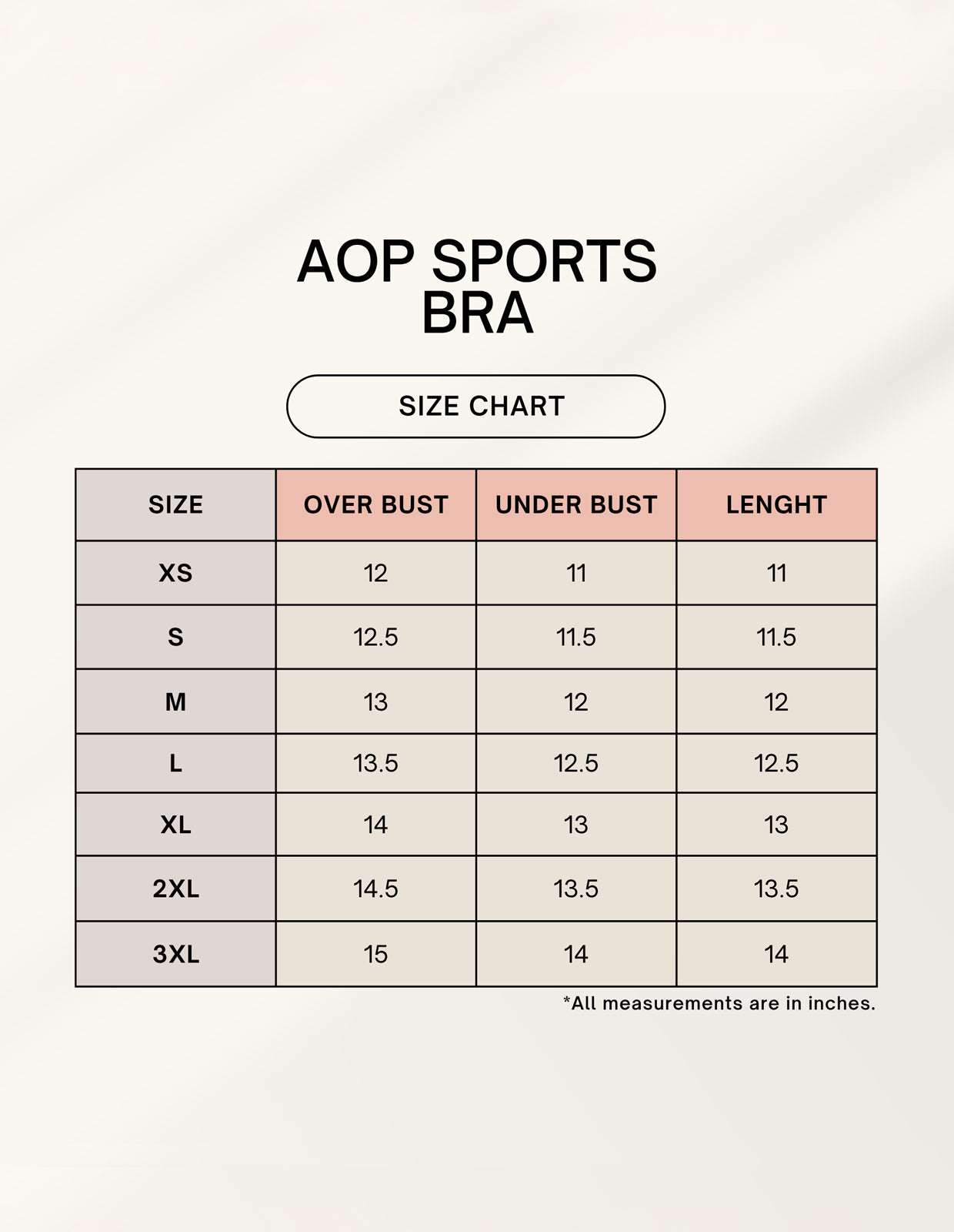 Aop Sports Bra